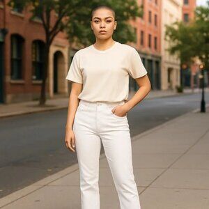 Citizen's of Humanity Women's Cream Jeans Size 25